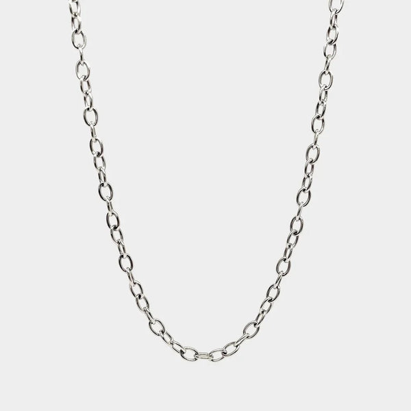 COLURi Statement Link Charm Necklace - Silver