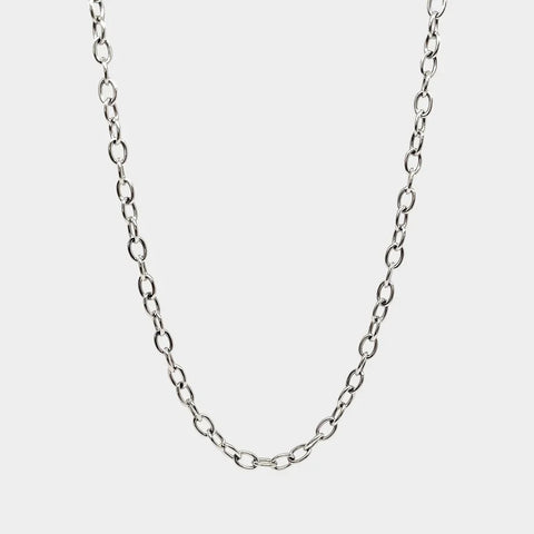 COLURi Statement Link Charm Necklace - Silver