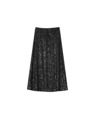 Grace & Mila Obsession Sequin Skirt - Black