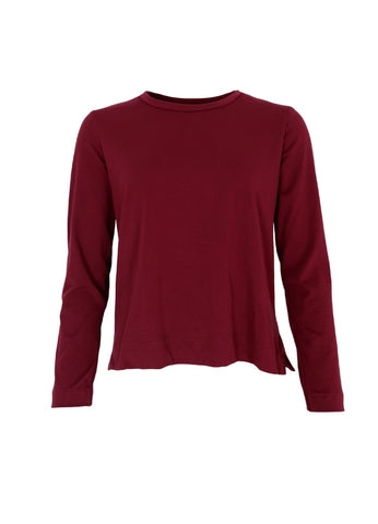 Black Colour BCMay Long Sleeve Jersey Top - Plum