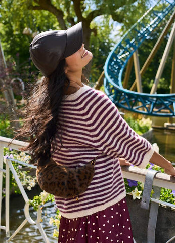 Black Colour BCTabina Leopard Print Faux Fur Bag - Leopard