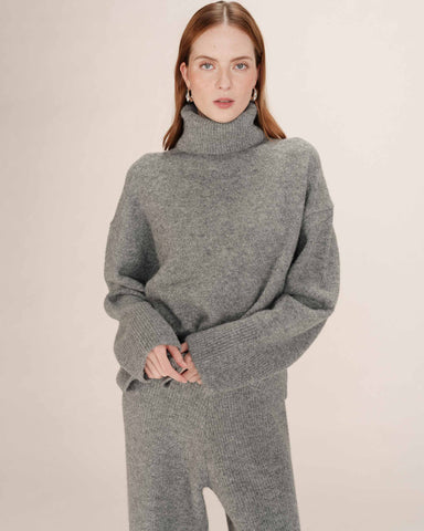 Grace & Mila Taxi Knitted Pullover - Grey