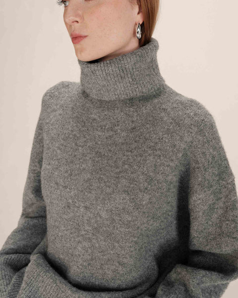 Grace & Mila Taxi Knitted Pullover - Grey