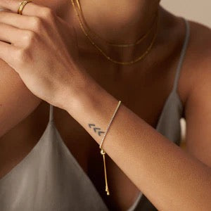 Orelia Jewellery Fine Crystal Tennis Slider Bracelet