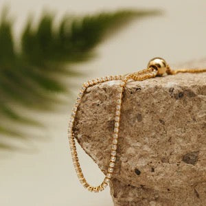 Orelia Jewellery Fine Crystal Tennis Slider Bracelet