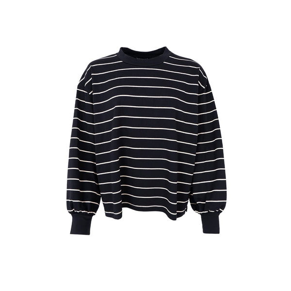 Black Colour BCJay Striped Sweatshirt - Black