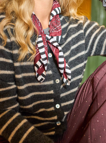 Black Colour BCTressa Mini Scarf - Wine