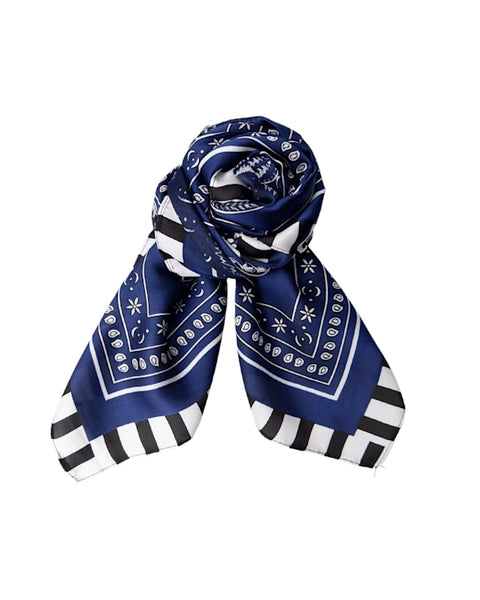 Black Colour BCTressa Mini Scarf - Navy