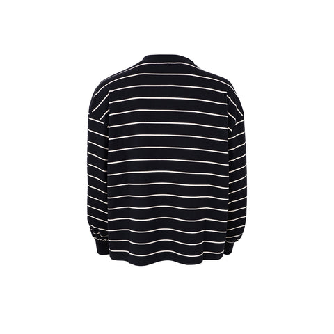 Black Colour BCJay Striped Sweatshirt - Black