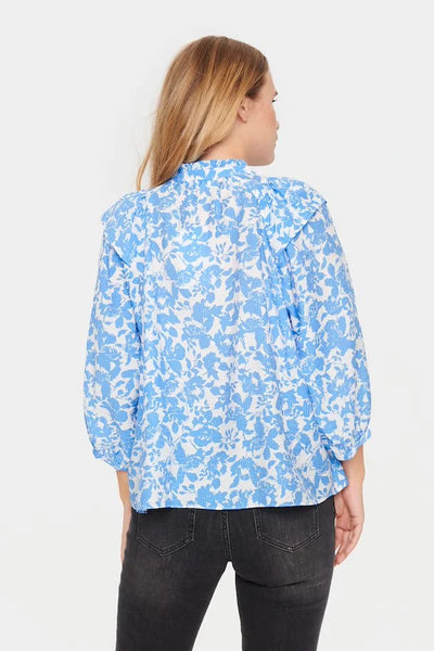 Saint Tropez DaphneSZ Shirt - Ultramarine Porce Blue