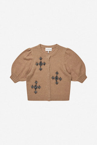 Munthe Vocca Short Sleeve Knit - Camel