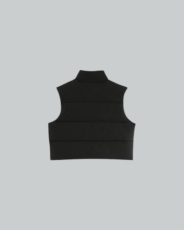 Grace & Mila Short Sleeveless Puffer Gilet - Noir