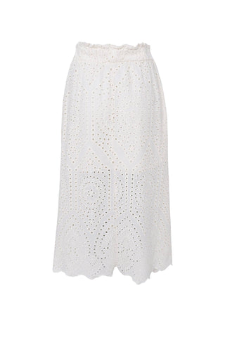 Black Colour BCFrey Lace Skirt - Creme