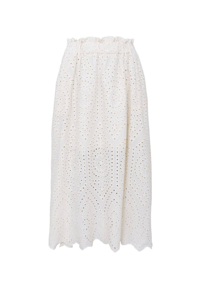 Black Colour BCFrey Lace Skirt - Creme