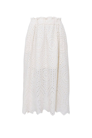 Black Colour BCFrey Lace Skirt - Creme