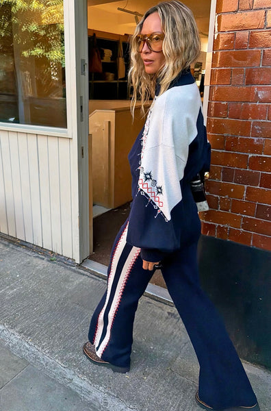 Never Fully Dressed Odette Zip Cardigan - Navy