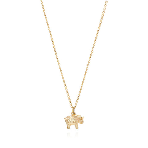 ANNA BECK Small Elephant Necklace - Gold