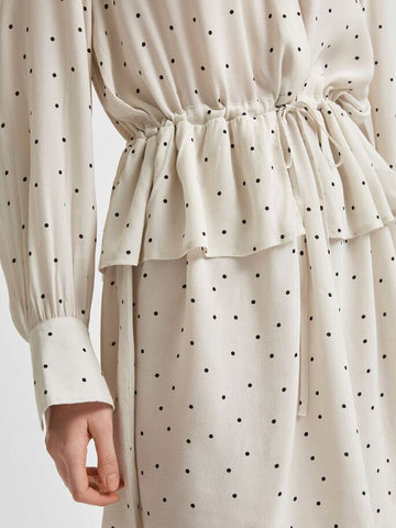 Selected Femme Short Dot Printed Dress