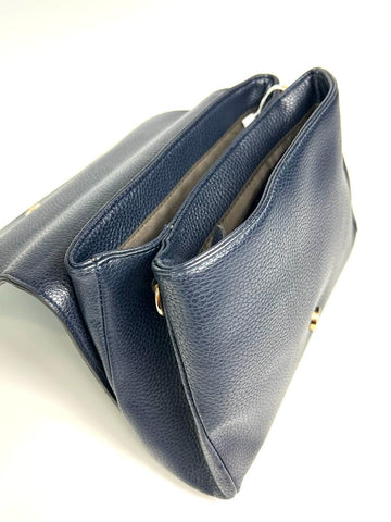 Kris Ana Flap Front Handbag - Navy
