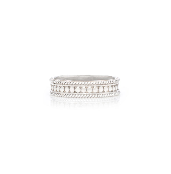 ANNA BECK Classic Stacking Ring - Silver