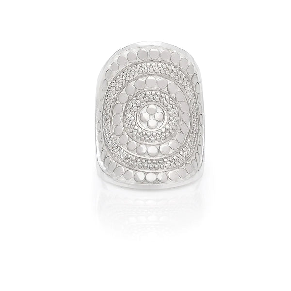 ANNA BECK Classic Saddle Ring - Silver