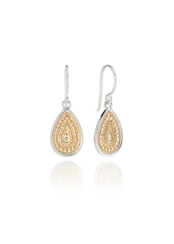 ANNA BECK Classic Teardrop Earrings - Gold & Silver