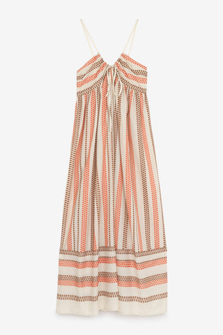 Ottod'Ame Embroidered Cotton Maxi Dress