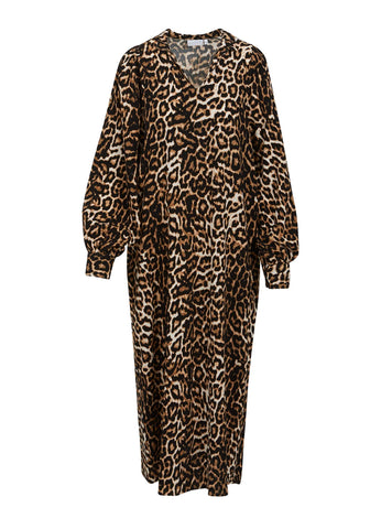 Coster Copenhagen LS Leopard Maxi Dress