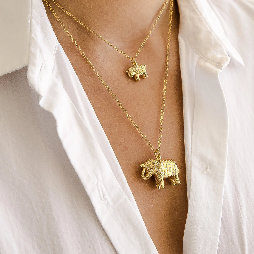 Real 10K Solid Tri Color Gold Elephant Bracelet for Women - Gold Depot Inc