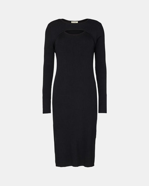 Sofie Schnoor Knitted Midi Dress - Black