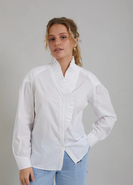 Coster Copenhagen Shirt with Ruffles - White