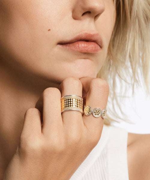 ANNA BECK Classic Band Ring - Gold