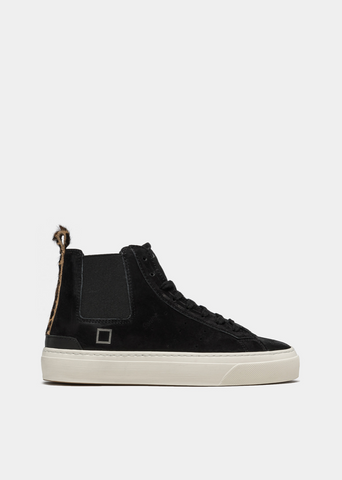 D.A.T.E Sonica High Leather High Top - Black