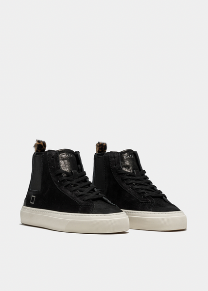 D.A.T.E Sonica High Leather High Top - Black