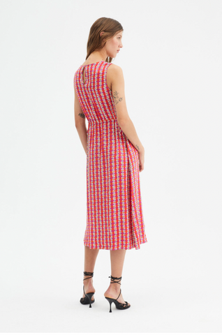 Compania Fantastica Printed Sleeveless Midi Dress