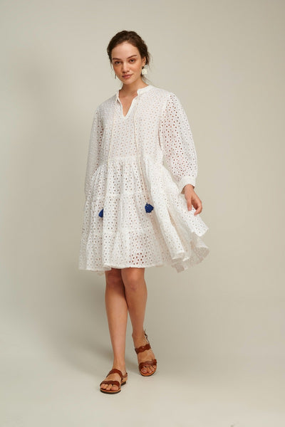 DREAM Broiderie Anglaise Dress - White