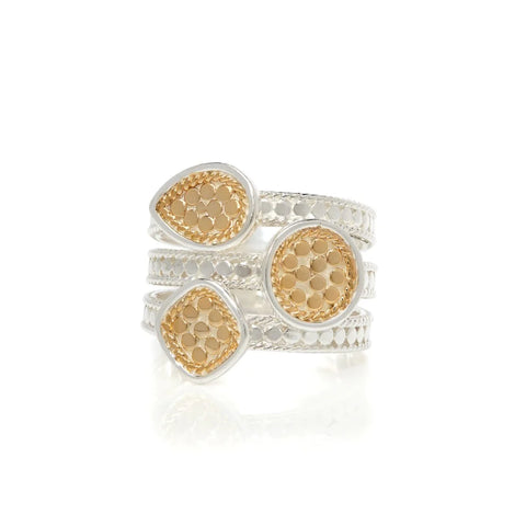 Anna Beck Classic Faux Stacking Ring - Silver & Gold