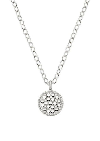 ANNA BECK Classic Mini Circle Reversible Necklace - Gold & Silver