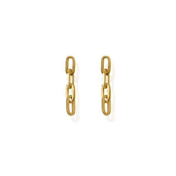 ChloBo Mini 4 Link Earrings - Gold