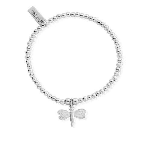 ChloBo Cute Charm Dragonfly Bracelet - Silver