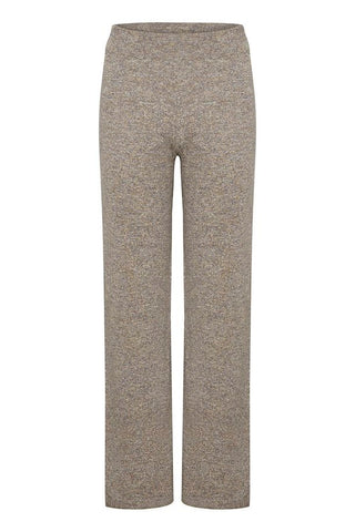 Saint Tropez Knitted Wide Leg Pant - Grey Melange