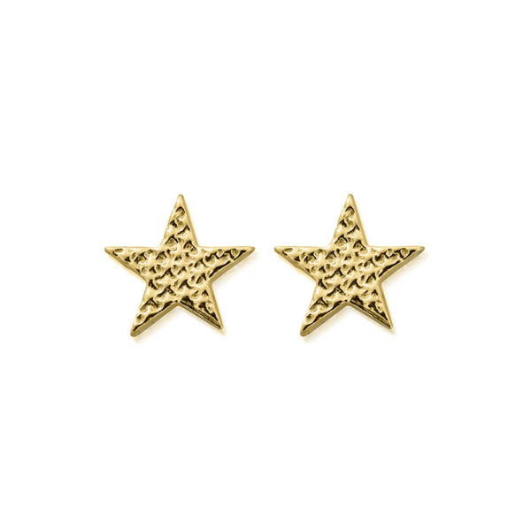ChloBo Sparkle Star Stud Earrings - Gold