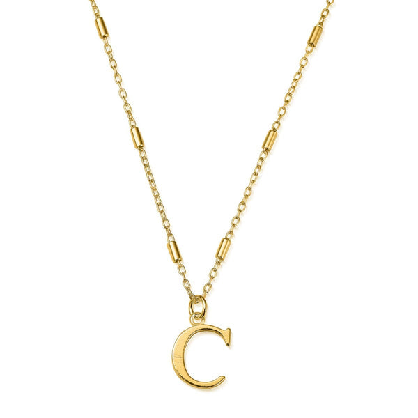 ChloBo Iconic Initial Necklace - Gold C