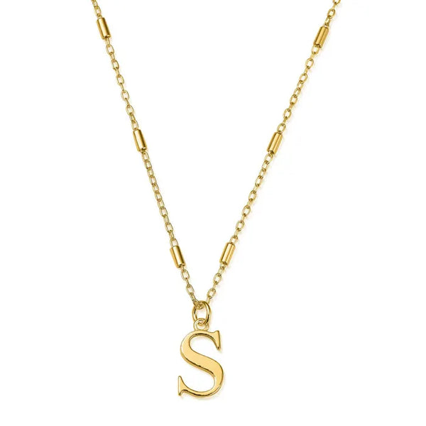 ChloBo Iconic Initial Necklace - Gold S