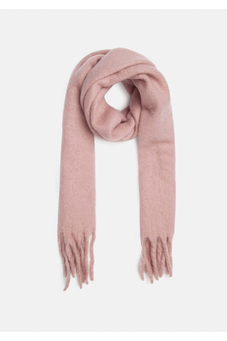 Compania Fantastic Large Wool Scarf - Pale Pink