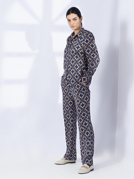 Anonyme Wide Leg Printed Trousers