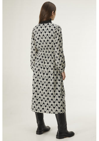 Compania Fantastica Vintage Geometric Print Dress